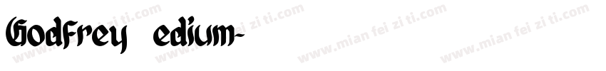 Godfrey Medium字体转换